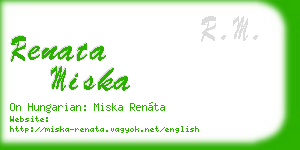 renata miska business card